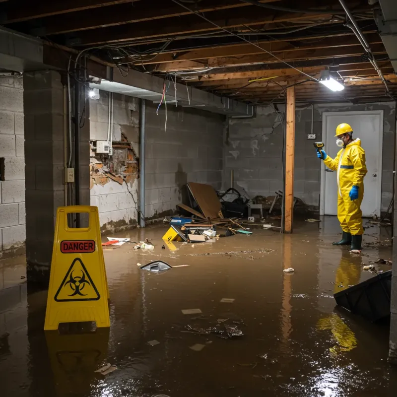 Flooded Basement Electrical Hazard in Box Elder County, UT Property